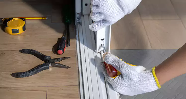 Backyard Sliding Door Track Repair in Palm River-Clair Mel, FL